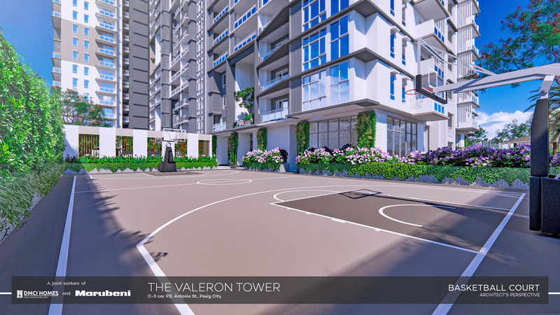 Valeron Tower basketball court