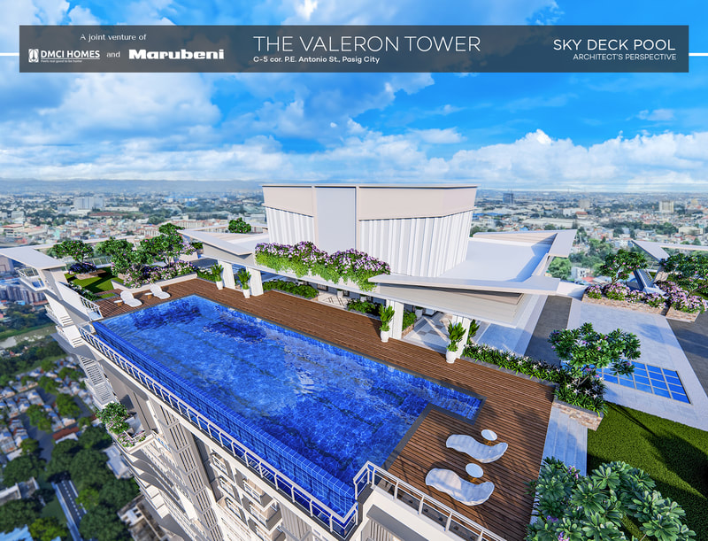 Sky deck pool