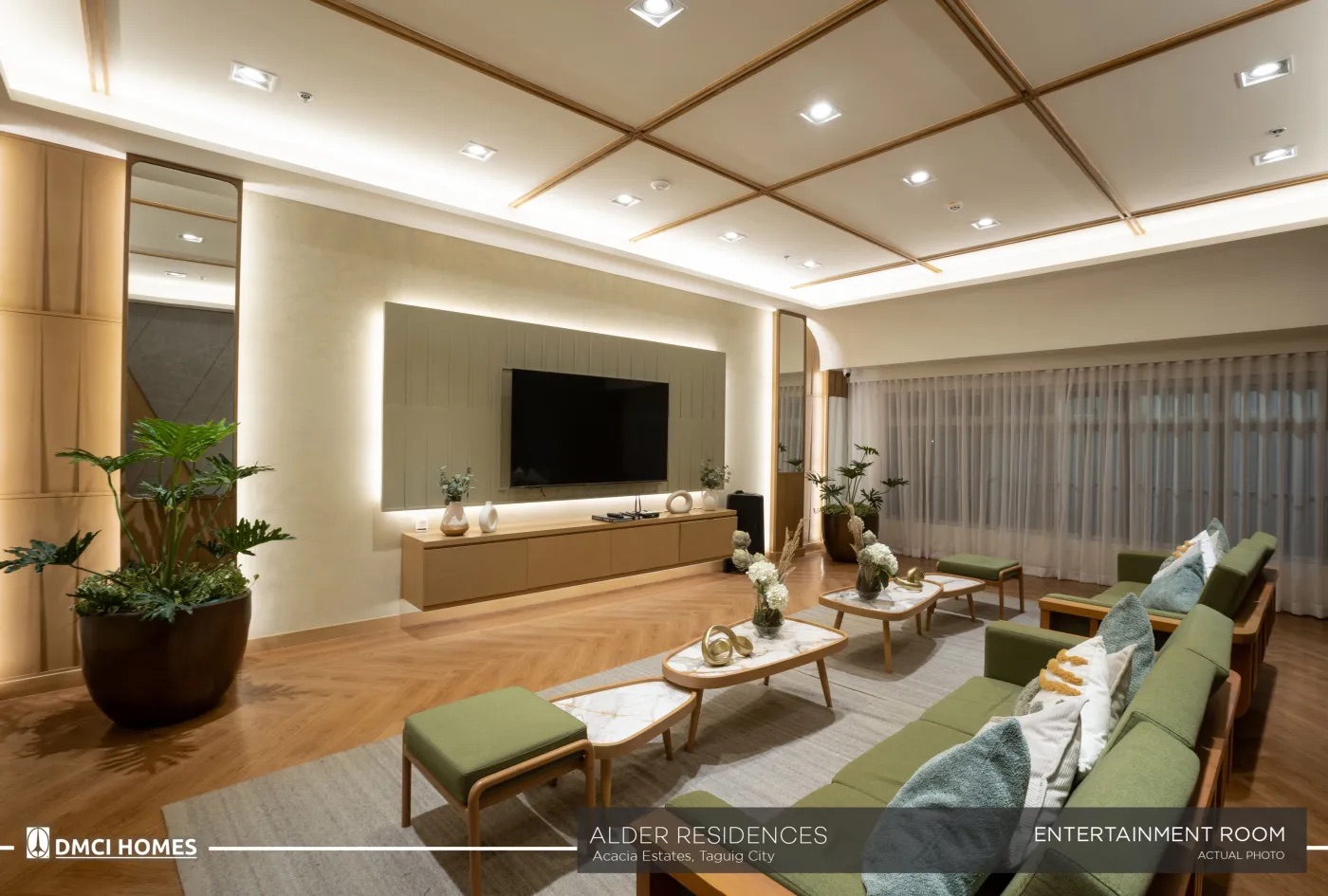 Alder Residences entertainment room, official DMCI Homes photo