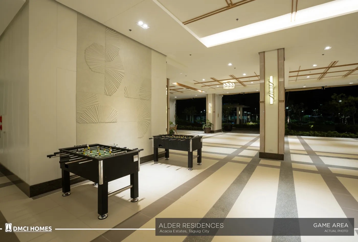 Alder Residences game room, official DMCI Homes photo