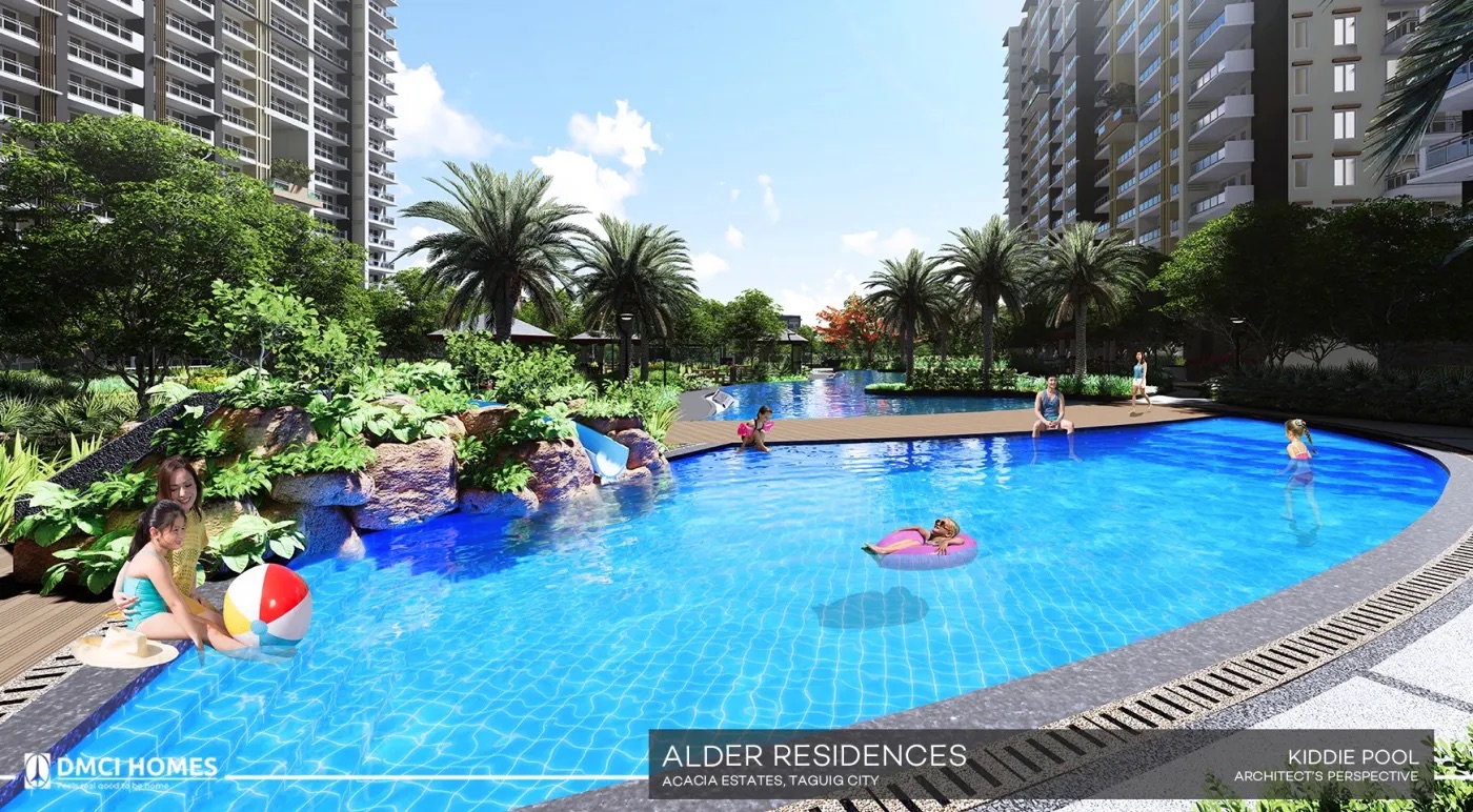 Alder Residences kiddie pool, official DMCI Homes photo