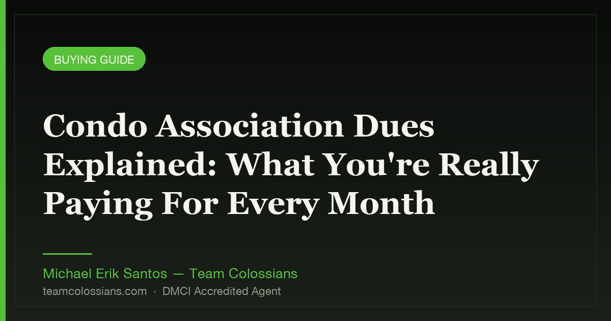 Condo Association Dues Explained: What You're Really Paying For Every Month