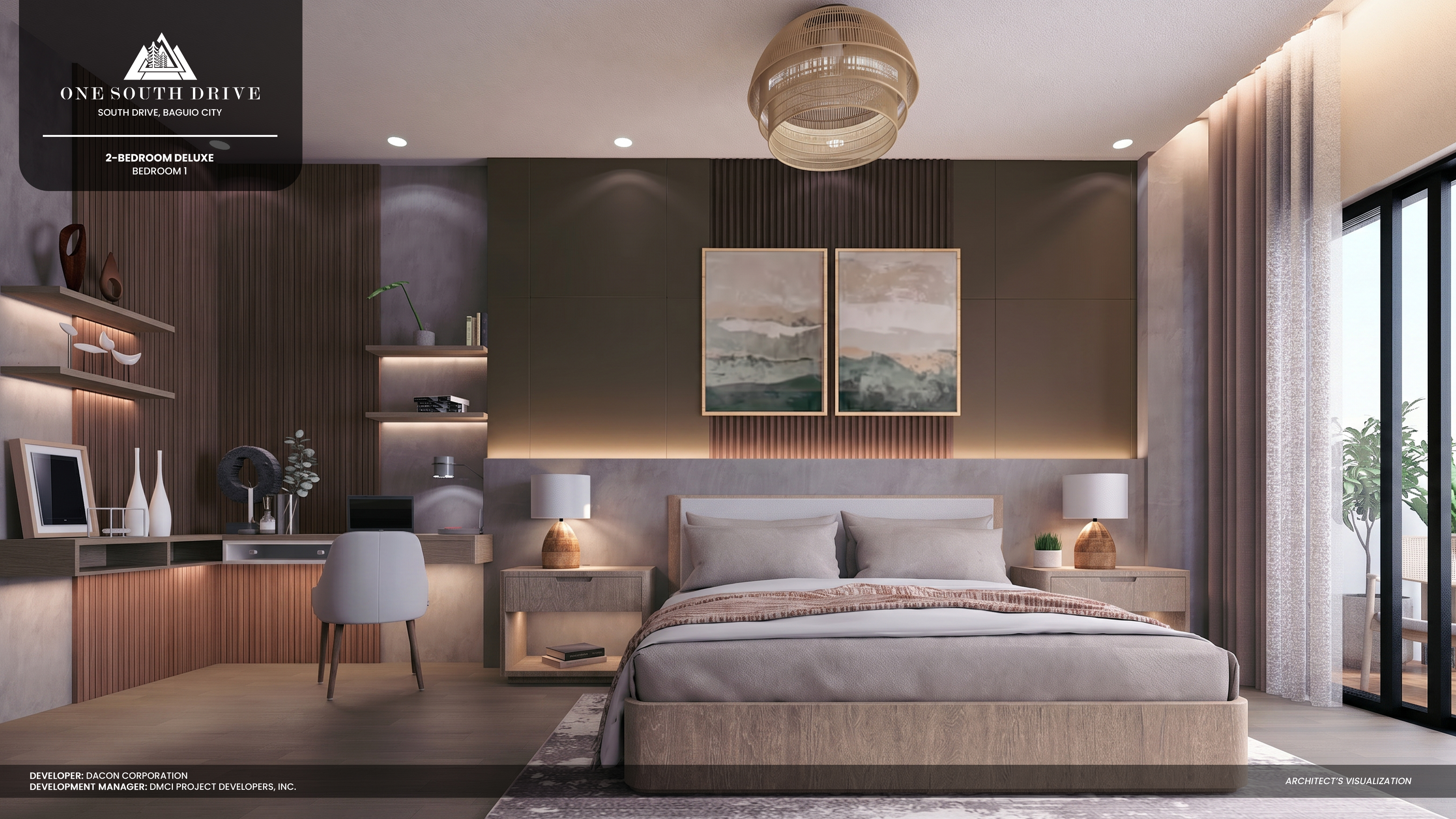 Master Bedroom — 2BR Deluxe, One South Drive