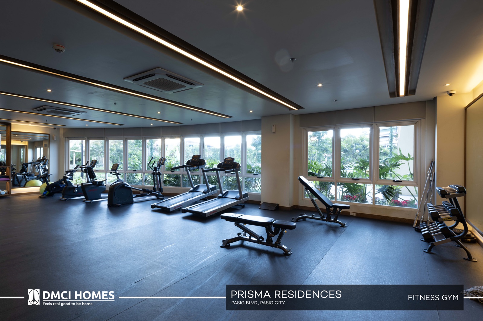Prisma Residences fitness gym, official DMCI Homes photo