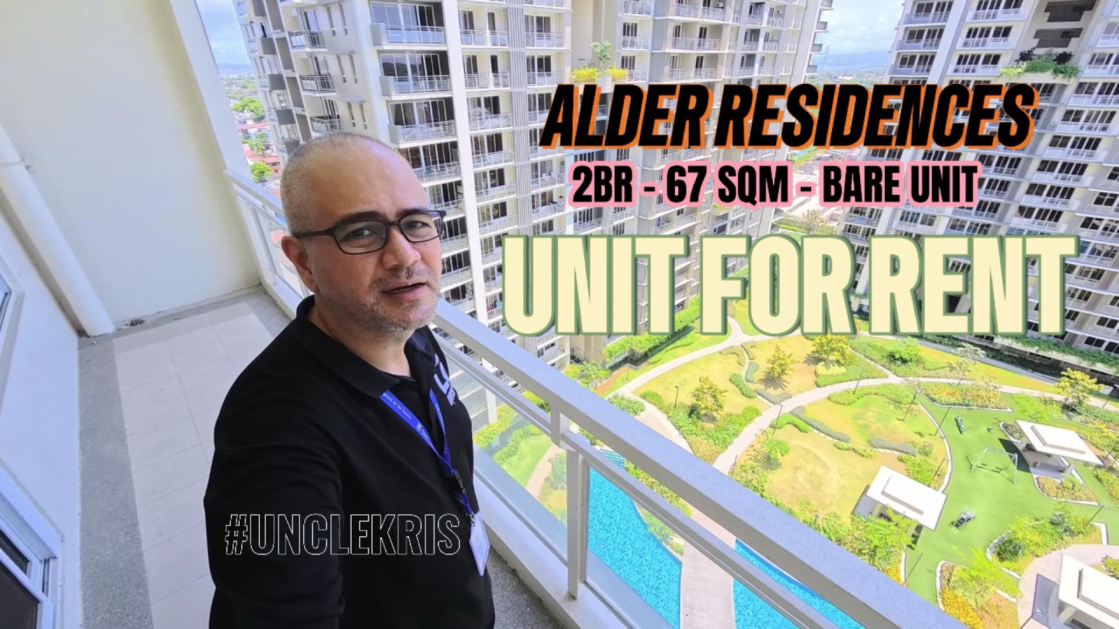 Alder Residences Manzuria Unit 1420 2BR for rent Taguig — Atrium Garden Floor