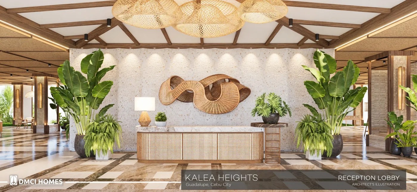 Kalea Heights reception lobby render