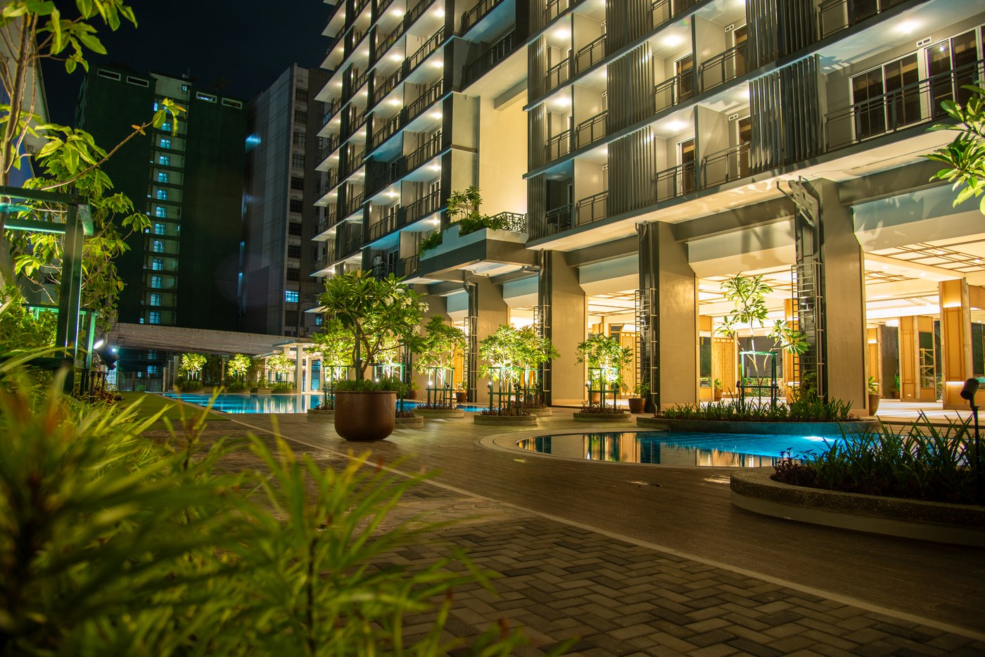 The Oriana ground floor amenity at night